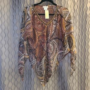 CollectionEighteen Women Cover Up Top One Size